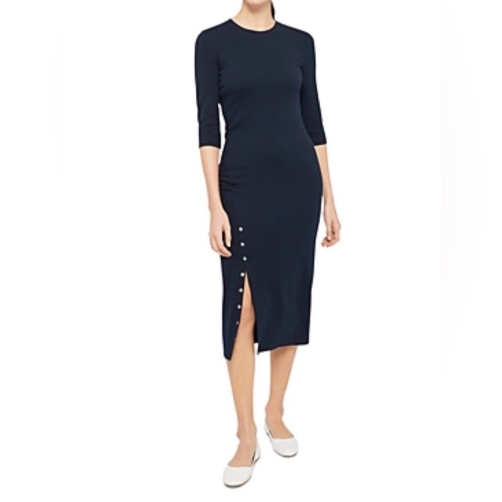 Theory Midnight Blue Midi Dress